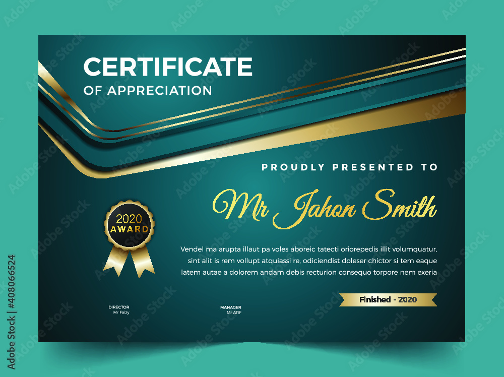 Professional Certificate And Diploma Template Stock Vector Adobe Stock