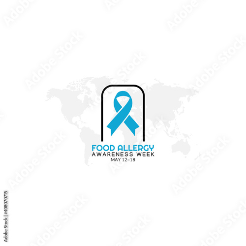 vector graphic of food allergy awareness week good for food allergy awareness week celebration. flat design. flyer design.flat illustration.