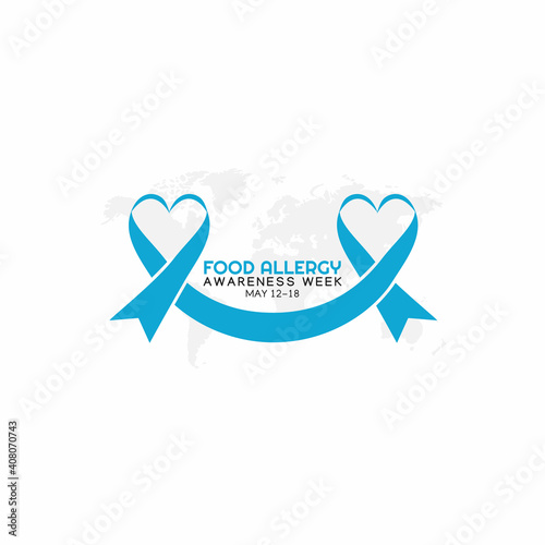 vector graphic of food allergy awareness week good for food allergy awareness week celebration. flat design. flyer design.flat illustration.