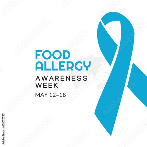 vector graphic of food allergy awareness week good for food allergy awareness week celebration. flat design. flyer design.flat illustration.