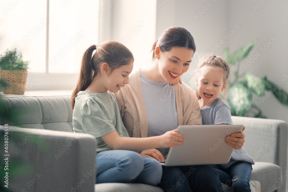 Happy loving family. Happy loving family.