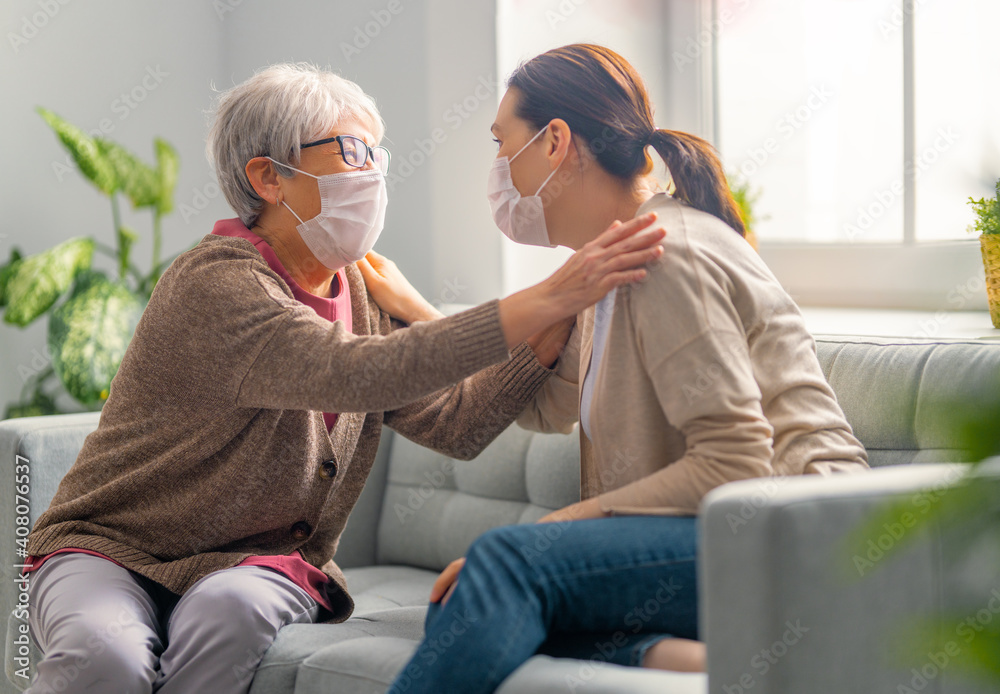 mother and her adult daughter