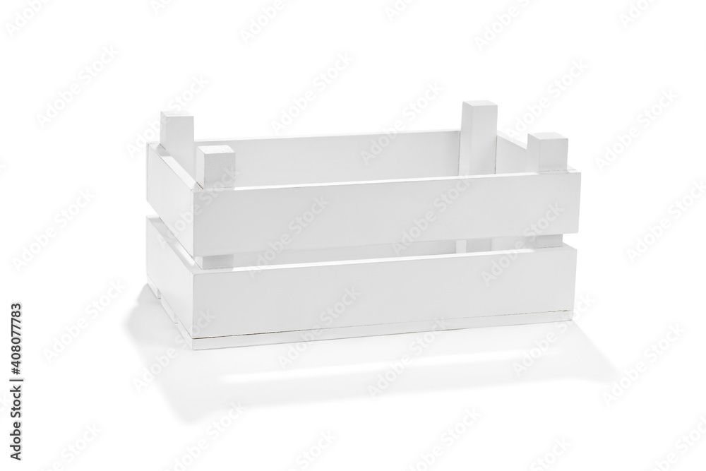White wooden crate isolated on white background
White wooden crate isolated on white background