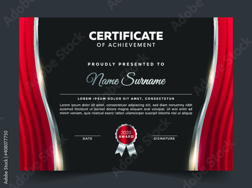 Professional certificate and diploma template