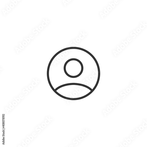 Profile icon. Account symbol modern, simple, vector, icon for website design, mobile app, ui. Vector Illustration