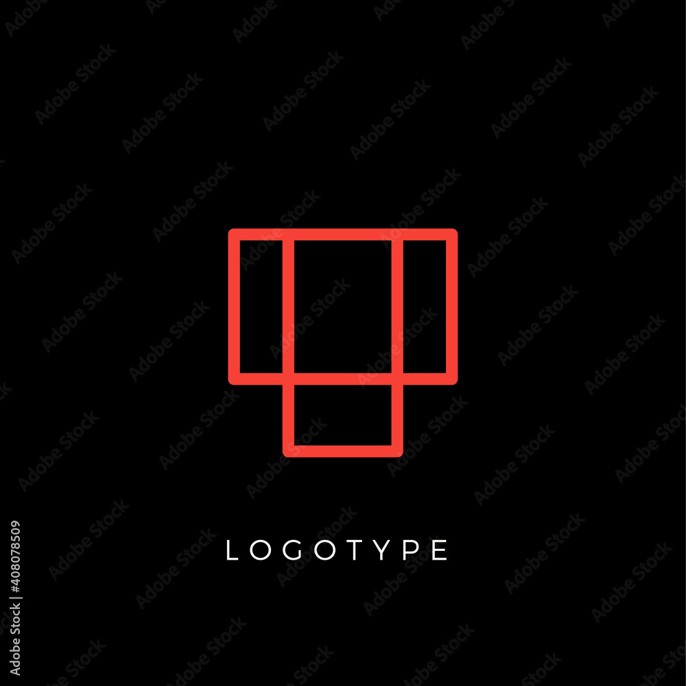 Geometric shape letter T, line monogram, decorative logo concept, linear monogram for architecture office, minimal style vector logo. Geometric shape letter T, line monogram, decorative logo concept, linear monogram for architecture office, minimal style vector logo.