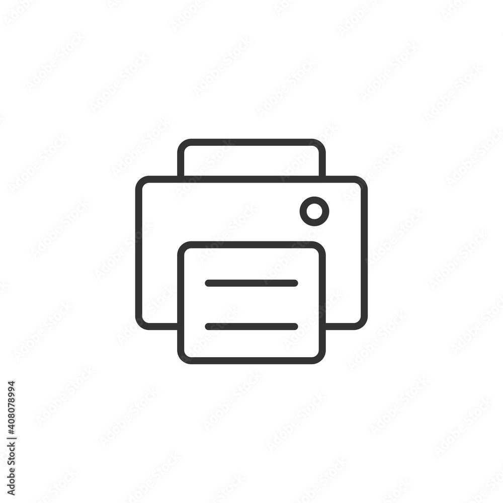 Printer icon. Fax symbol modern, simple, vector, icon for website design, mobile app, ui. Vector Illustration