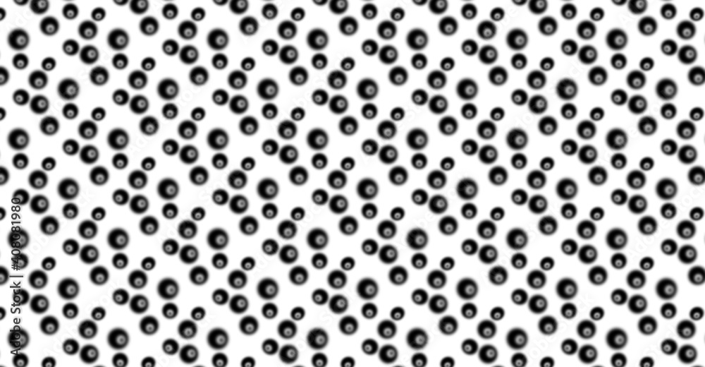 abstract messy background with black blurry circles