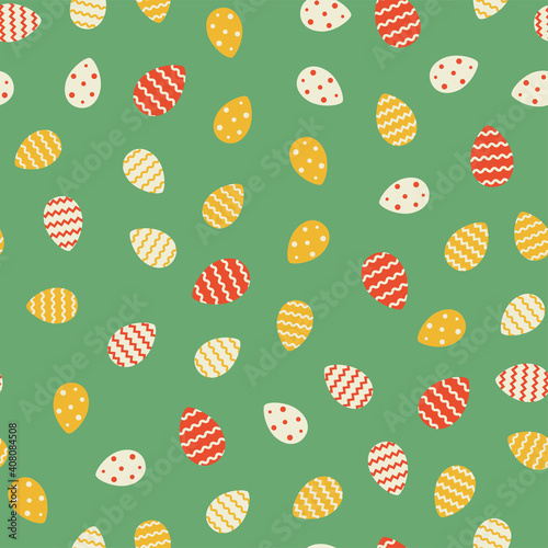 Easter eggs ornaments. Vector seamless pattern EPS