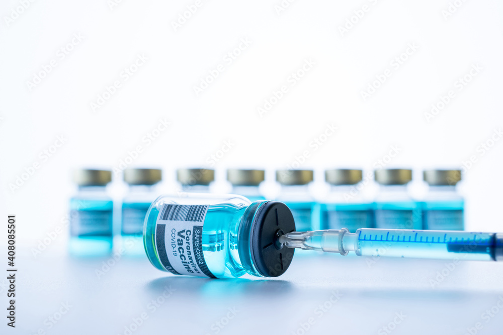 Virus protection. Medical syringe with needle for protection flu virus and coronavirus. Covid vaccine isolated on white. Syringe, medical injection. Virus protection. Medical syringe with needle for protection flu virus and coronavirus. Covid vaccine isolated on white. Syringe, medical injection.