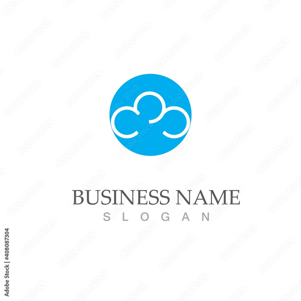 Cloud template vector Cloud template vector