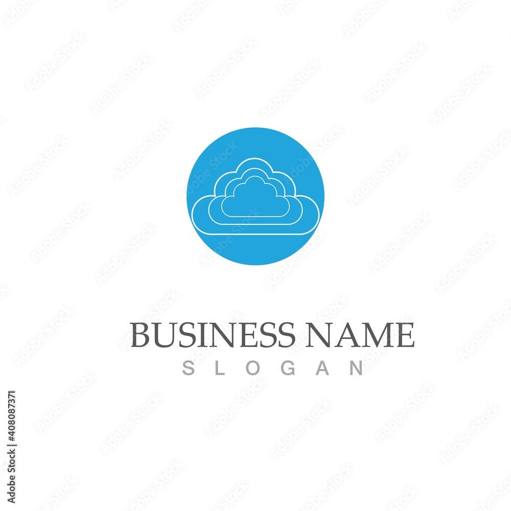 Cloud template vector Cloud template vector
