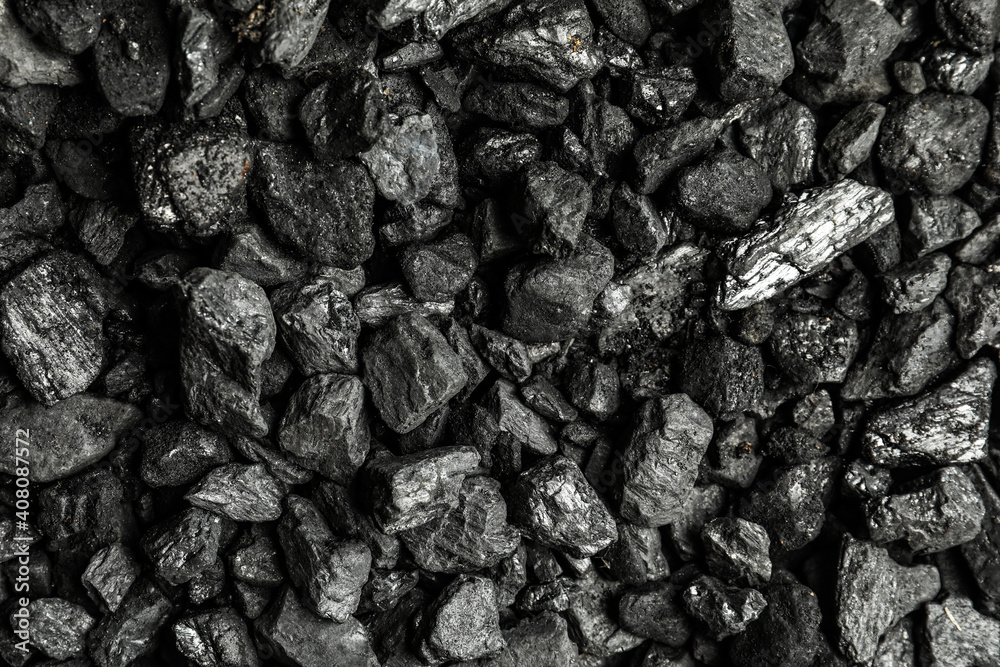 Heap of coal as background, top view Heap of coal as background, top view