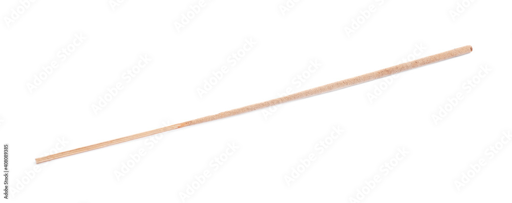 One aromatic incense stick isolated on white One aromatic incense stick isolated on white