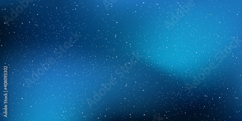 Astrology horizontal star universe background. The night with nebula in the cosmos. Milky way galaxy in the infinity space. Starry night with shiny stars in the gradient sky. Vector illustration.