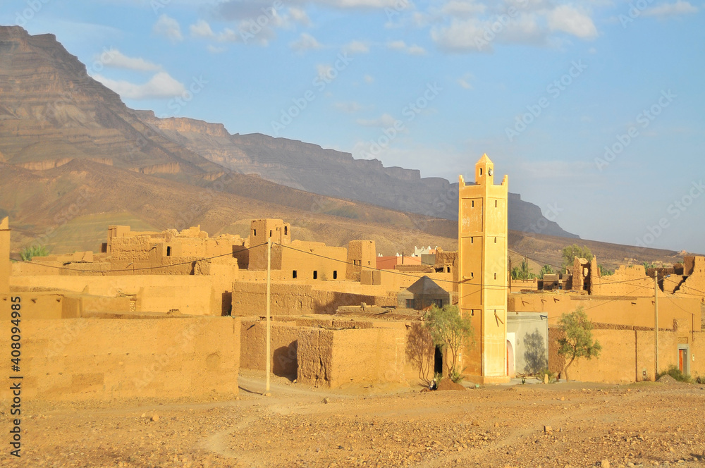 Traditional small city in southern Morocco.