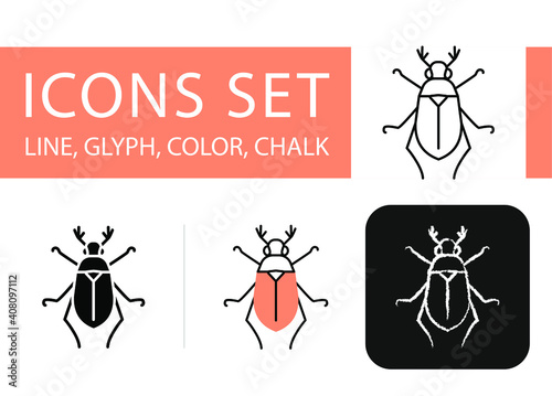 Asiatic garden beetle, Arthropod, asparagus, beetle, insect, pest icon 