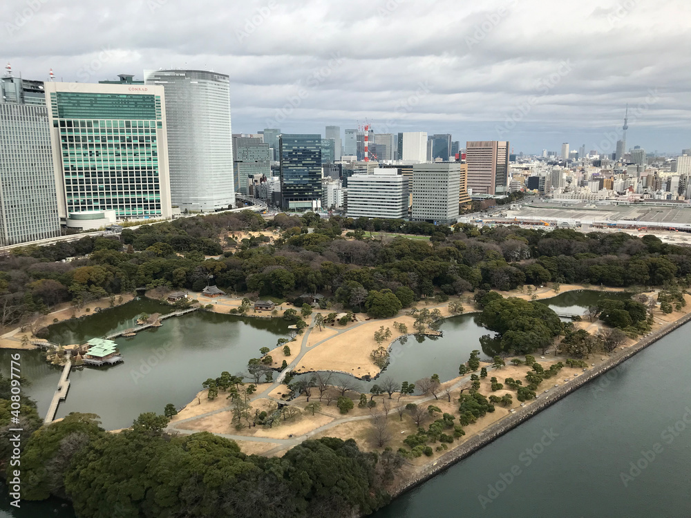 Hama Rikyu Garden Palace in Tokyo