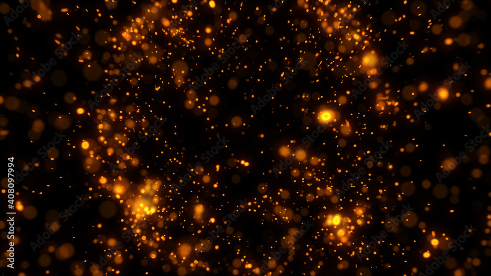 Red or orange glowing light glitter background effect. Fire sparkling magic star dust sparks light effect in explosion in the night sky background. Red or orange glowing light glitter background effect. Fire sparkling magic star dust sparks light effect in explosion in the night sky background.