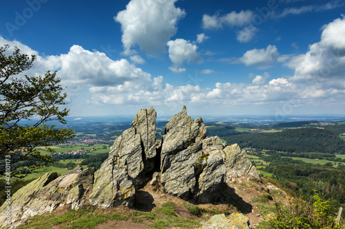 Rock formation at the Wasserkuppe mountain