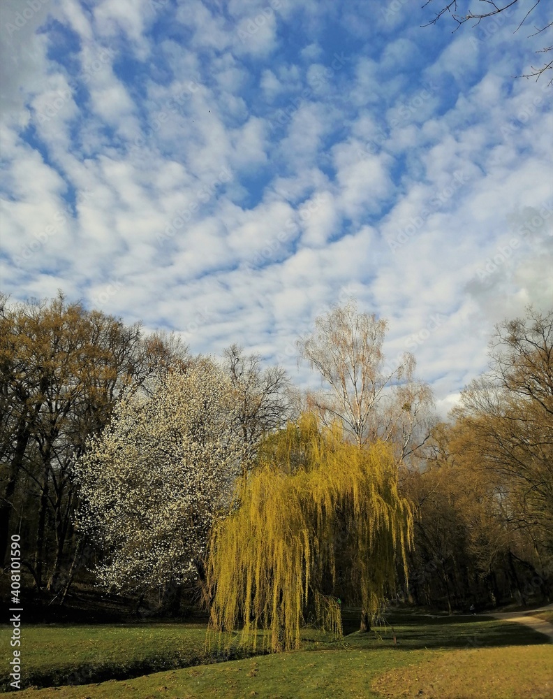 Walking through Maksimir park in Zagreb.

Zagreb, Croatia - March 28th 2020