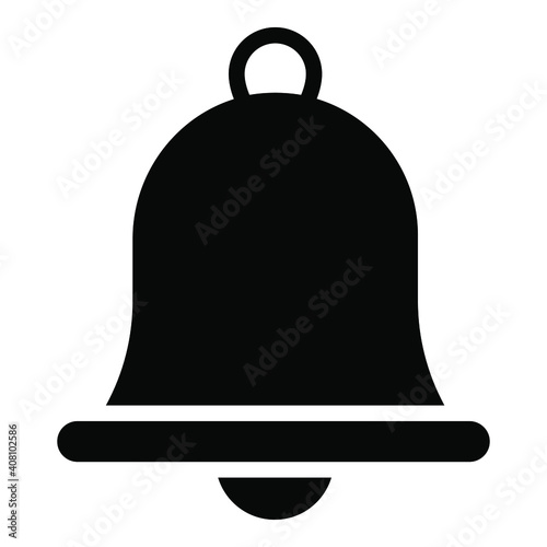 bell vector glyph icon. Modern glyph symbols. Collection of traditional elements.