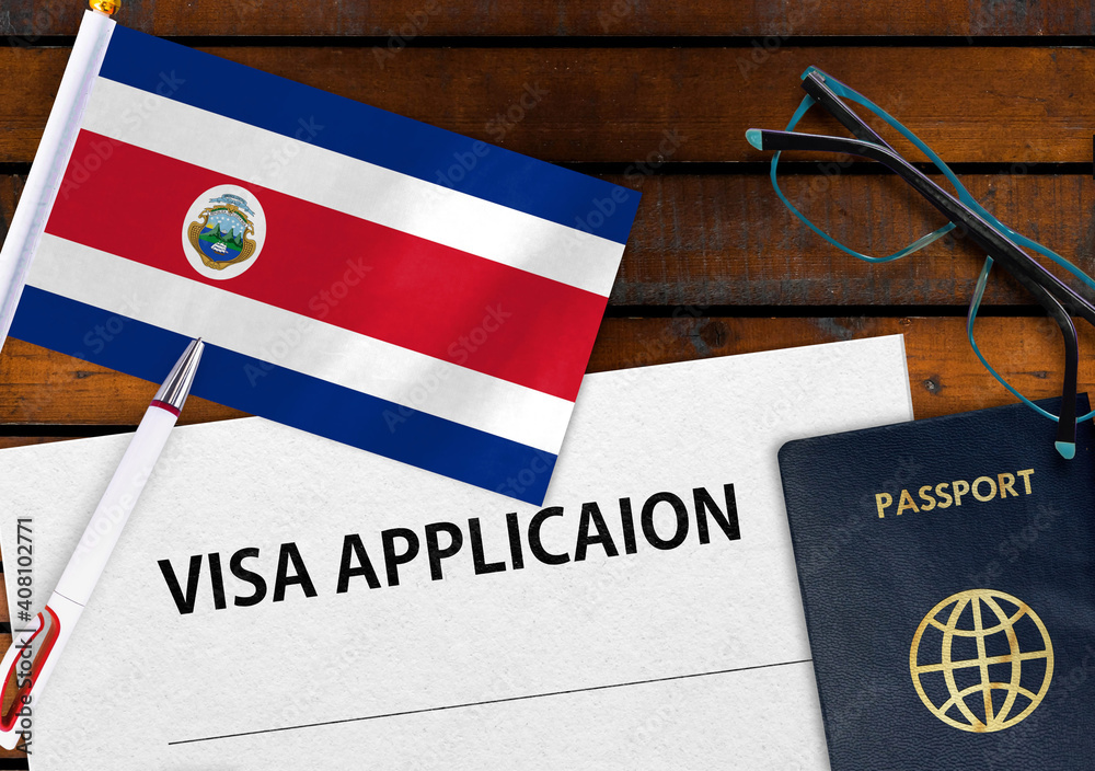 Flag Of Costa Rica Visa Application Form And Passport On Table Stock Photo Adobe Stock flag-of-costa-rica-visa-application-form-and-passport-on-table-stock-photo-adobe-stock