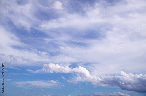 blue sky with clouds