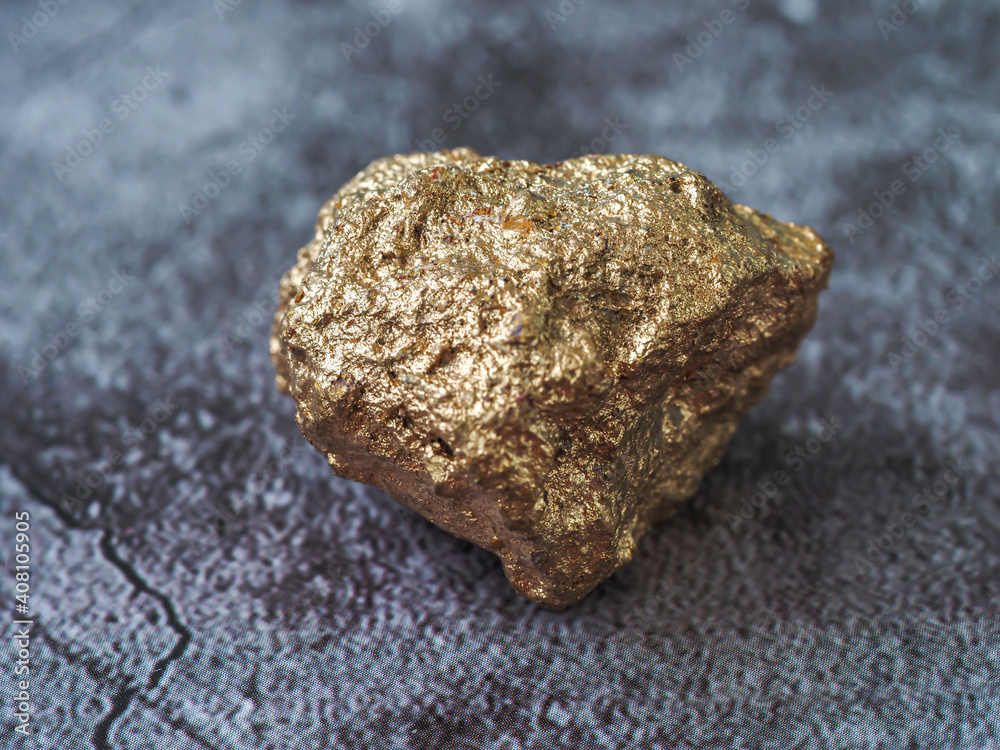 gold ore one concrete floor background, precious stone gold ore one concrete floor background, precious stone