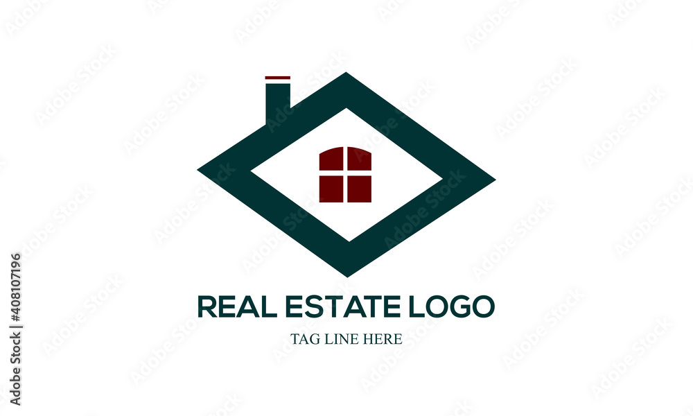 Obraz premium simple home real estate logo icon vector.