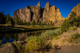  This is Smith Rock State Park in central Oregon with the Crooked River running through it.