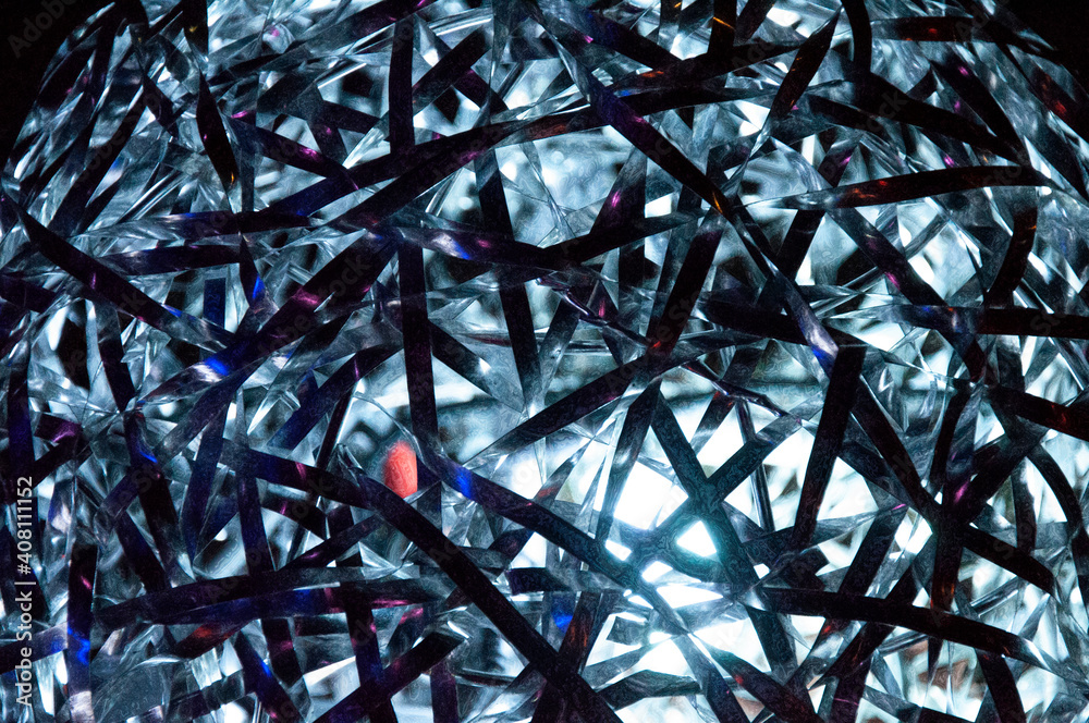 Blue crystal structure with special effects Blue crystal structure with special effects