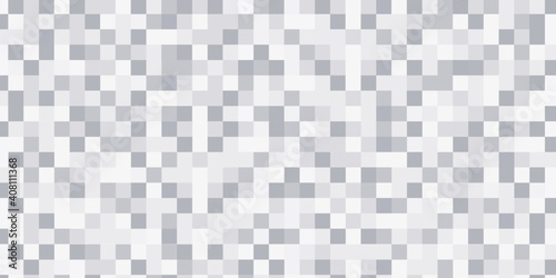 Grey squares geometric background design. Gradient seamless abstract vector. Minimalist halftone squares, light gray and white color design 