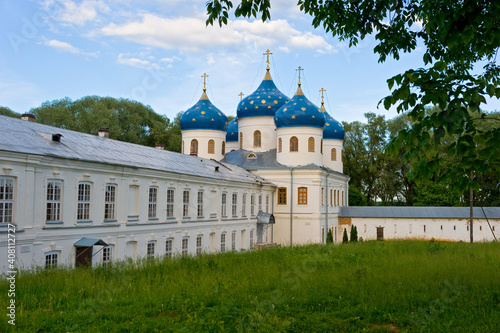 Holy Cross Cathedral of the Yuryev Monastery, Veliky Novgorod. photo