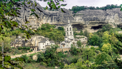 Republic of Crimea, Bakhchisaray, Holy Dormition male cave monastery photo