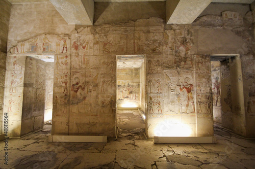 Temple of Sethos I in Abydos, Egypt photo