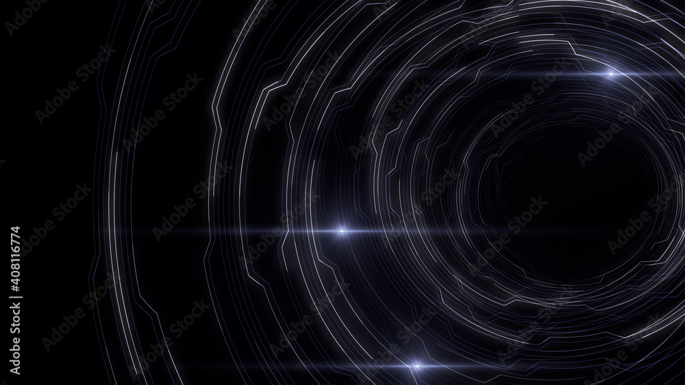 Digital Circuit Tunnel Network Technology internet data 3D illustration Digital Circuit Tunnel Network Technology internet data 3D illustration