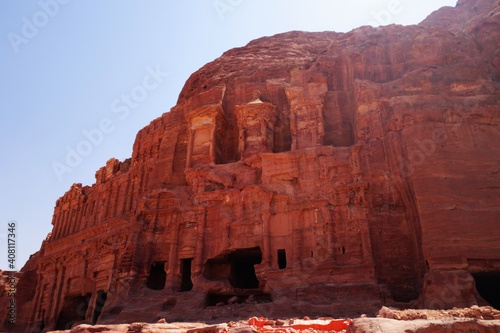 Huge facades of Petra