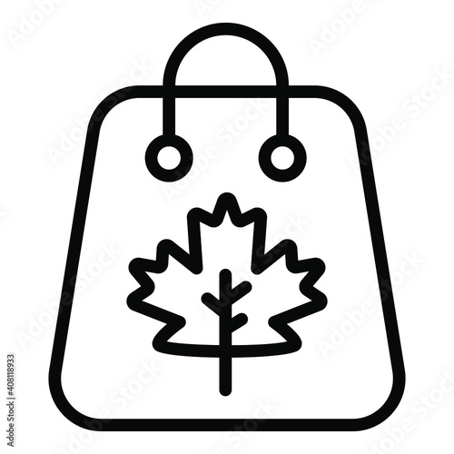 gift hamper vector outline icon. Modern thin line symbols. Collection of traditional elements.