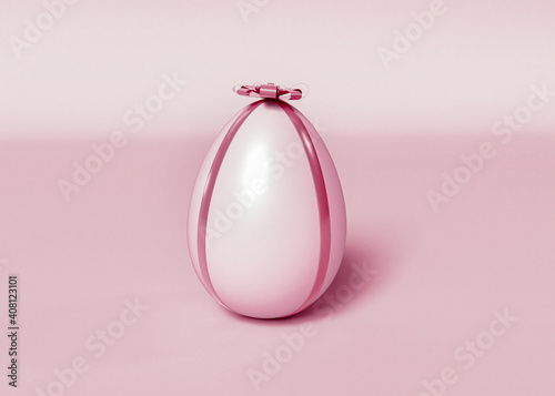 3D Illustration. Easter egg on isolated background.