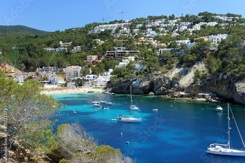 Playa Cala Vadella(Sant Josep de sa Talaia)Balearic Island.Ibiza.