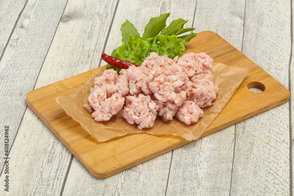 Homemade pork minced meat for cooking Homemade pork minced meat for cooking