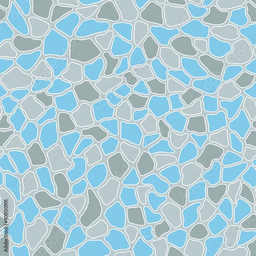 Terrazzo modern trendy colorful seamless pattern.Abstract creative backdrop with chaotic small pieces irregular shapes. Ideal for wrapping paper,textile,print,wallpaper,terrazzo flooring.Pastel colors