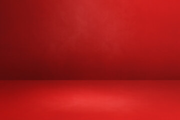 Empty red concrete interior background