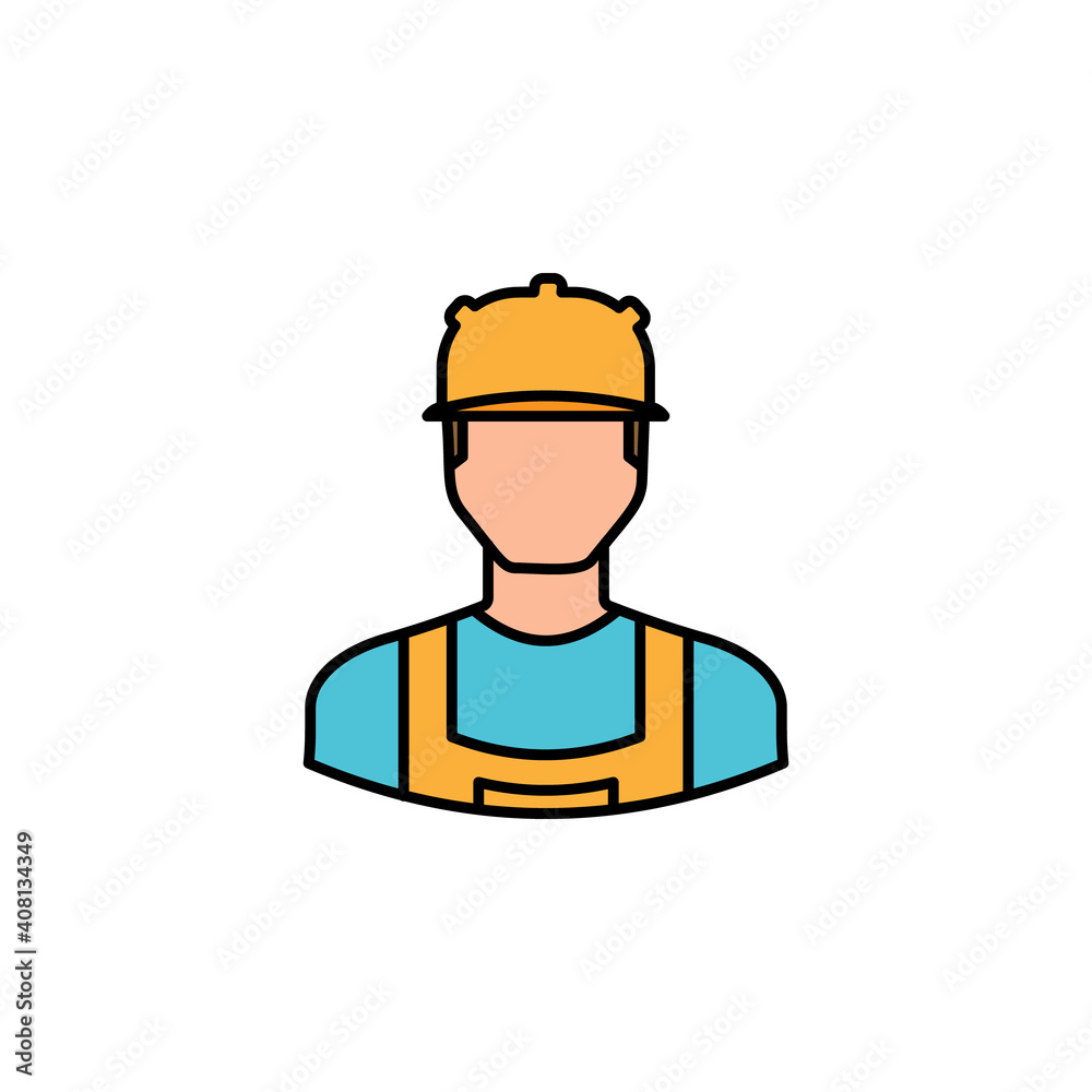 avatar builder outline icon. Signs and symbols can be used for web logo mobile app UI UX avatar builder outline icon. Signs and symbols can be used for web logo mobile app UI UX