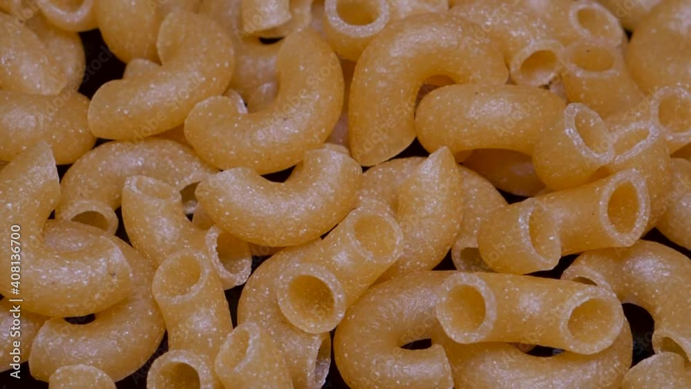 Macaroni on rotating base.