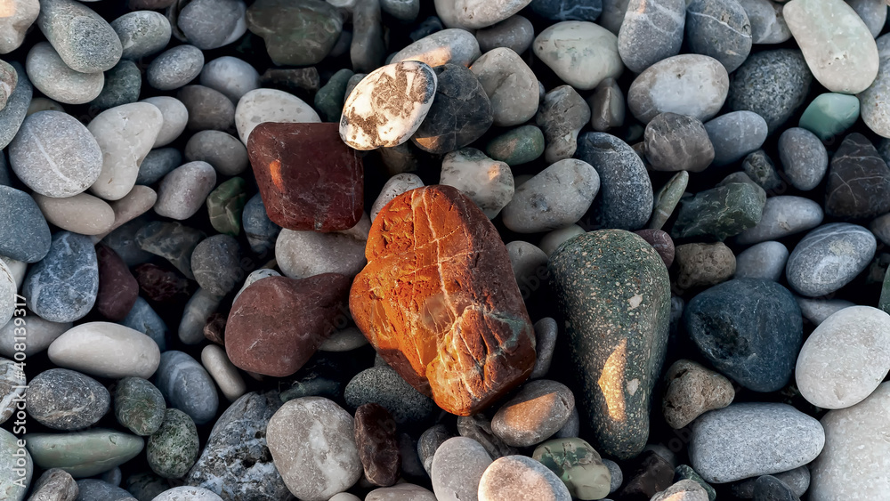 Sea pebbles on the shores of the Mediterranean
Sea pebbles on the shores of the Mediterranean