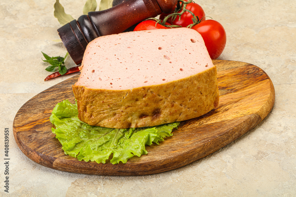 Homemade baked traditional meat loaf Homemade baked traditional meat loaf