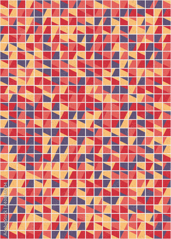 Fototapeta premium Abstract Geometric Pattern generative computational art illustration