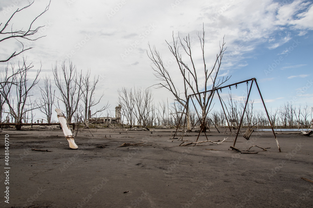 Parque abandonado de Epecuen, Buenos Aires. Parque abandonado de Epecuen, Buenos Aires.